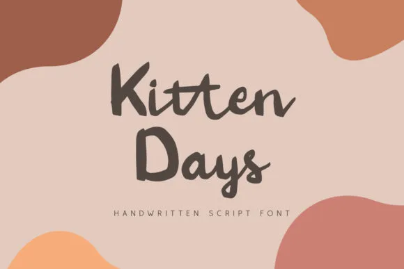 Kitten Days Font Kitten Days Font Poster 1