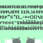 Kitty Fat Font Poster 4