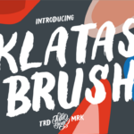 Klatas Brush Font Poster 1