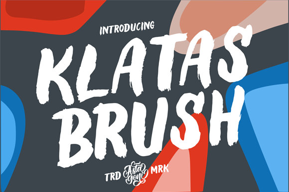 Klatas Brush Font