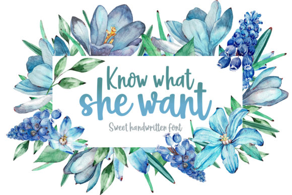 Know What She Want Font Poster 1
