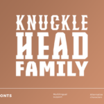 Knuckle Head Font Poster 1