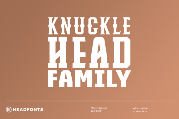 Knuckle Head Font Poster 1