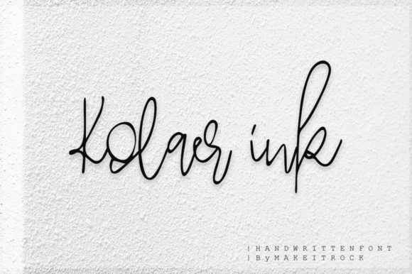 Kolaer Ink Font