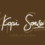 Kopi Soesu Font Poster 1