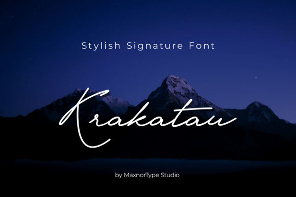 Krakatau Font Poster 1