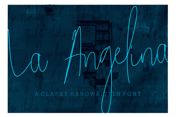 La Angelina Font Poster 1