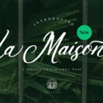 La Maison Script Font Poster 1