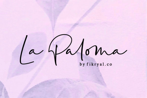 La Paloma Font Poster 1