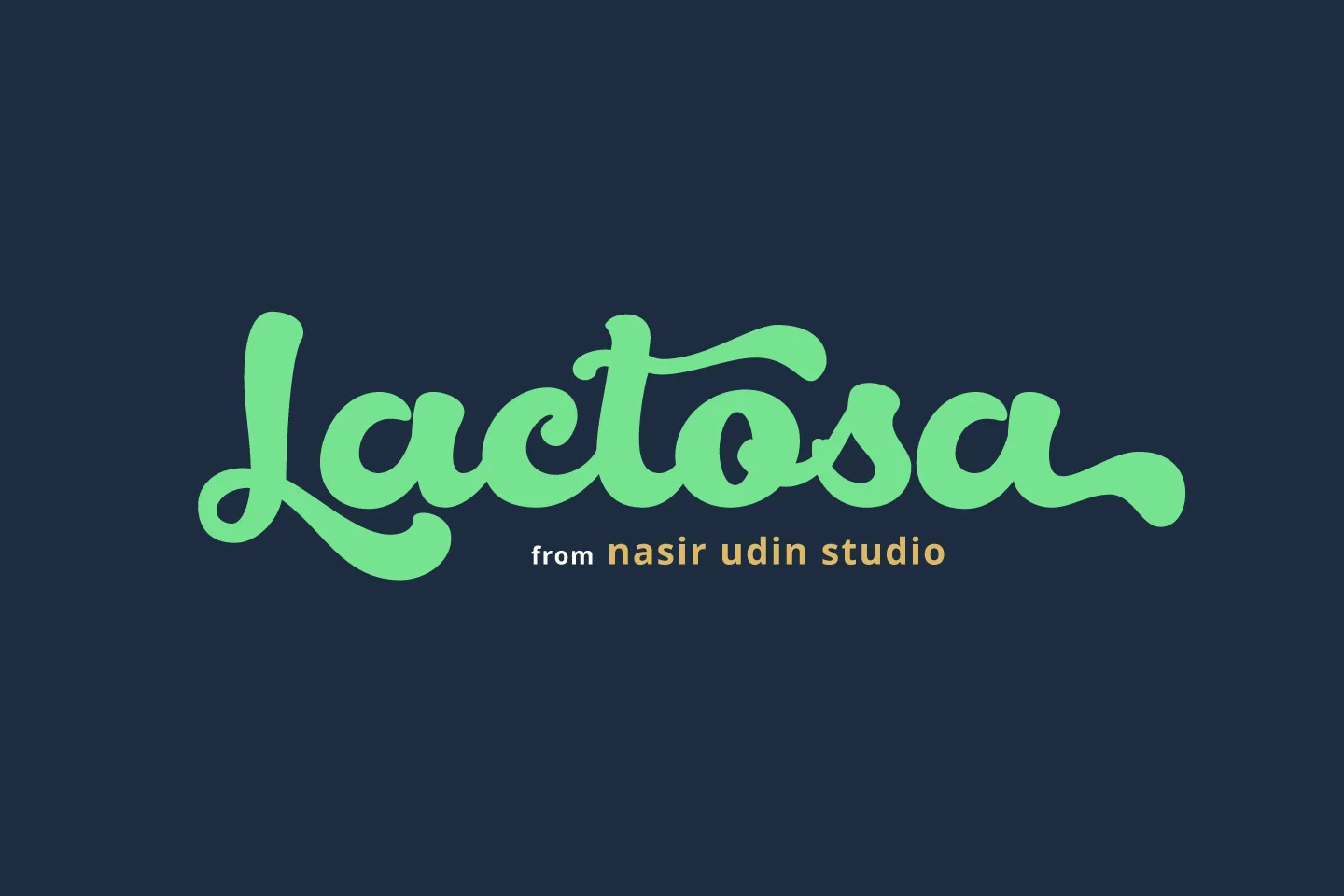Lactosa Font Lactosa Font Poster 1