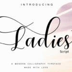 Ladies Font Poster 8