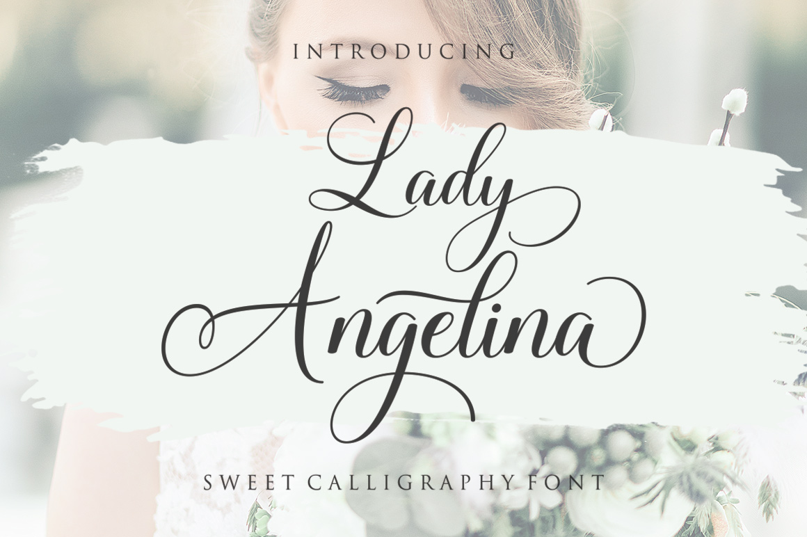 Lady Angelina Script Font Poster 1