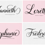Lady Angelina Script Font Poster 5