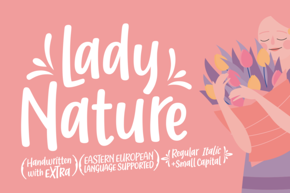 Lady Nature Font Poster 1