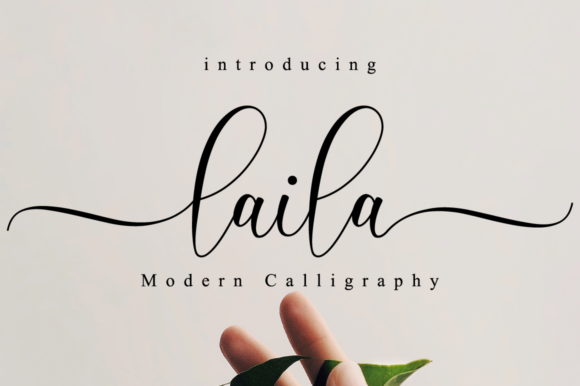 Laila Script Font Poster 1