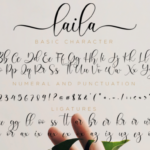 Laila Script Font Poster 11
