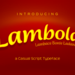 Lambola Font Poster 1