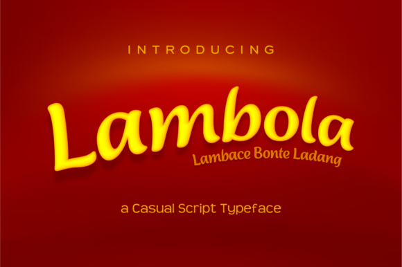 Lambola Font Lambola Font Poster 1