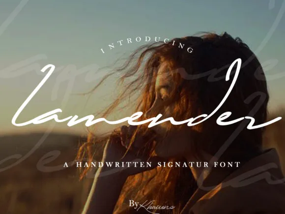 Lamender Font Lamender Font Poster 1