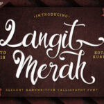 Langit Merah Font Poster 1