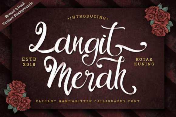 Langit Merah Font Poster 1