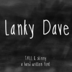 Lanky Dave Font Poster 1