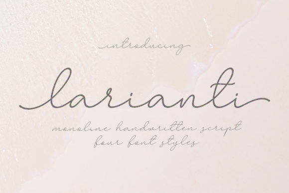Larianti Monoline Font Poster 1