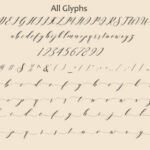 Last Night Script Font Poster 3