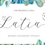 Latia Script Font Poster 1