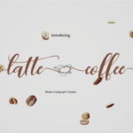 Latte Coffee Font Poster 1