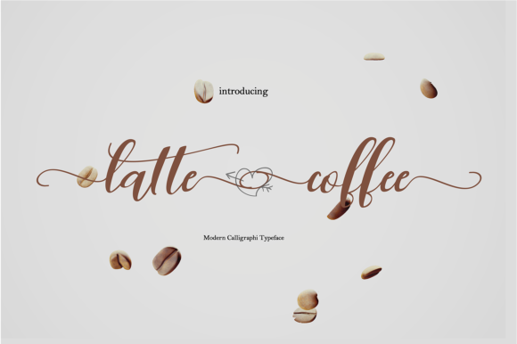 Latte Coffee Font Poster 1