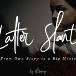 Latter Slant Font Poster 1