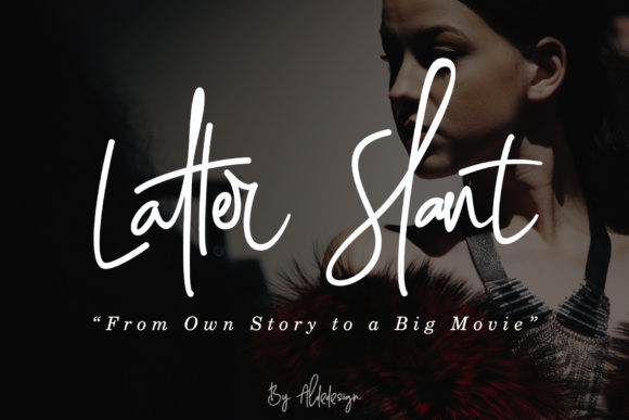 Latter Slant Font