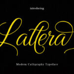 Lattera Font Poster 1