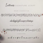 Lattravis Script Font Poster 8