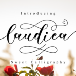 Laudiea Script Font Poster 1