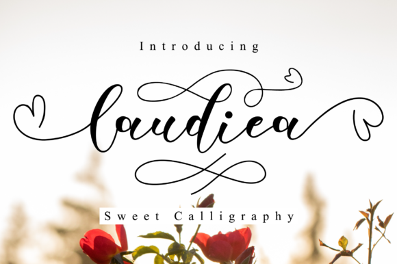 Laudiea Script Font Poster 1