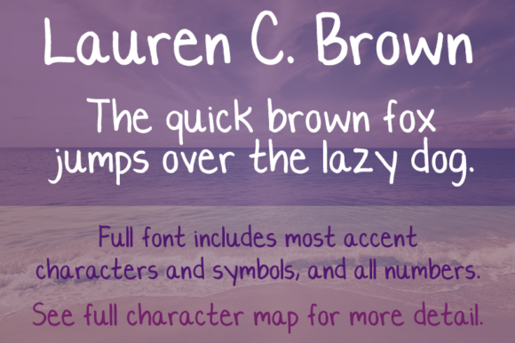 Lauren C. Brown Font