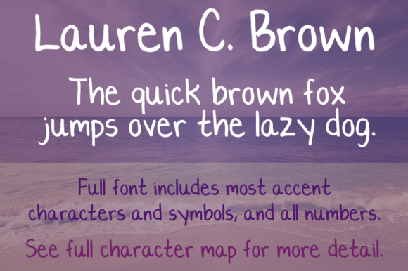 Lauren C. Brown Font Poster 1