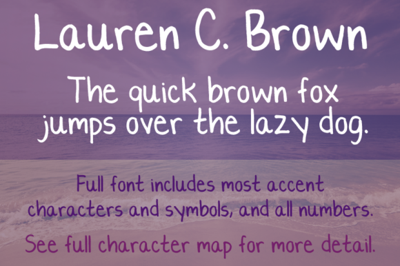 Lauren C. Brown Font Lauren C. Brown Font Poster 1