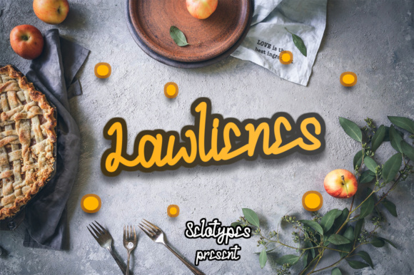 Lawlienes Font Poster 1