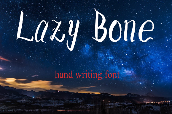 Lazy Bone Font