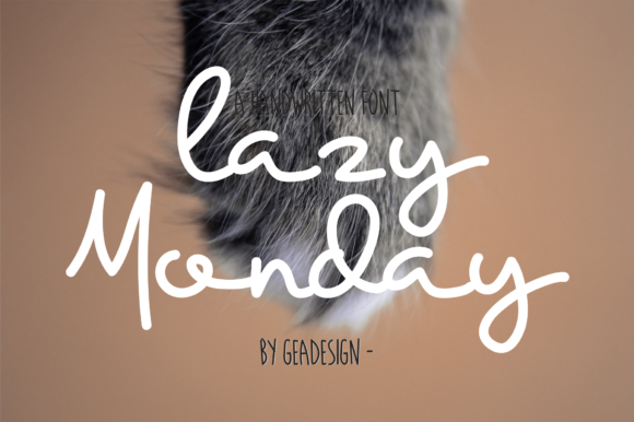 Lazy Monday Font Poster 1