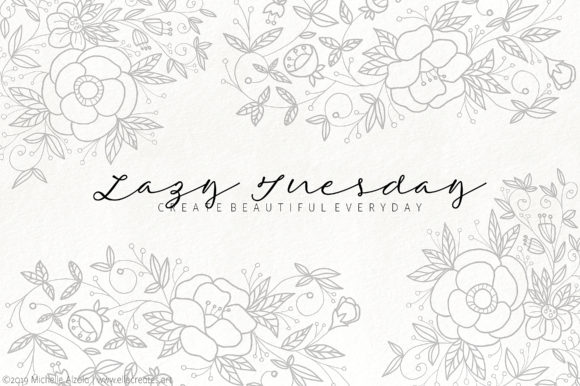 Lazy Tuesday Script Font Poster 1