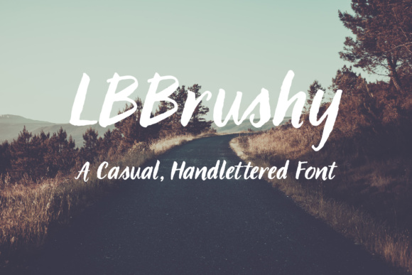 LBBrushy Font Poster 1