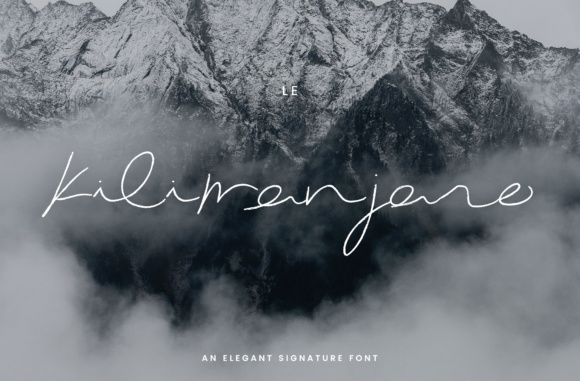 Le Kilimanjaro Font Poster 1