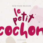 Le Petit Cochon Font Poster 1