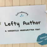 Lefty Author Font Poster 1