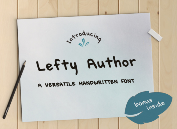 Lefty Author Font Poster 1
