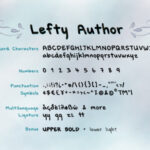 Lefty Author Font Poster 8